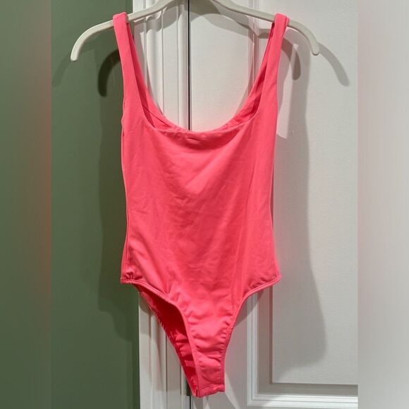 White Fox Boutique Other - White Fox Boutique Hot Pink Scoop Neck One-Piece Swimsuit